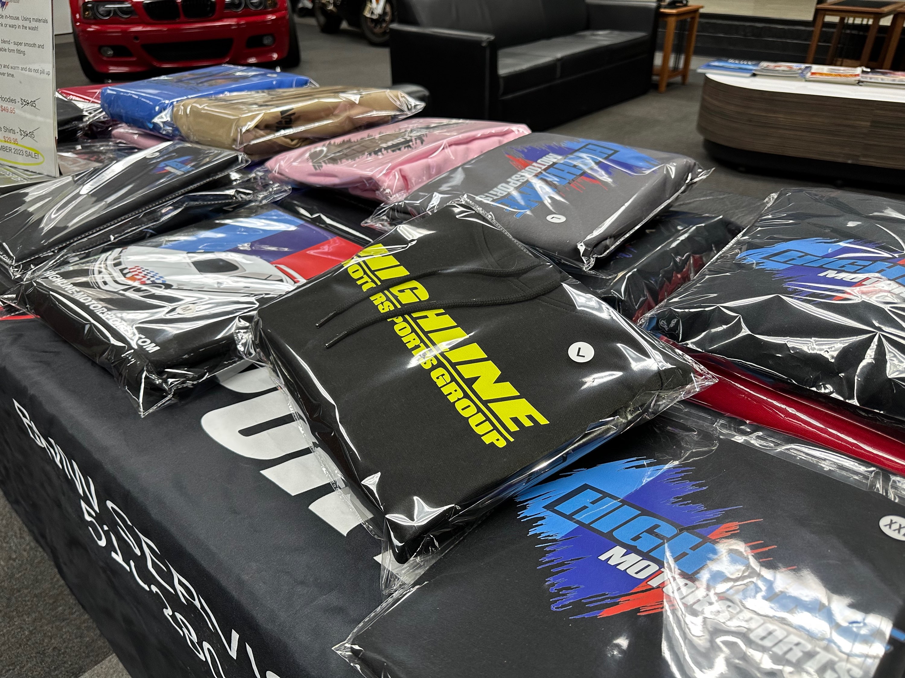 Highline Apparel display